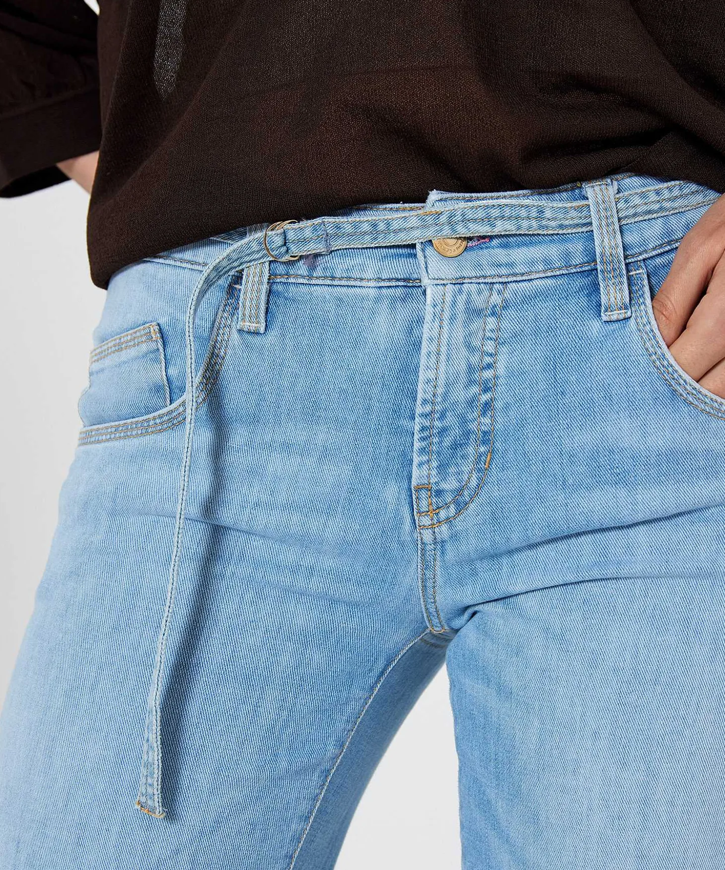 Cambio Wide Leg Jeans Tess