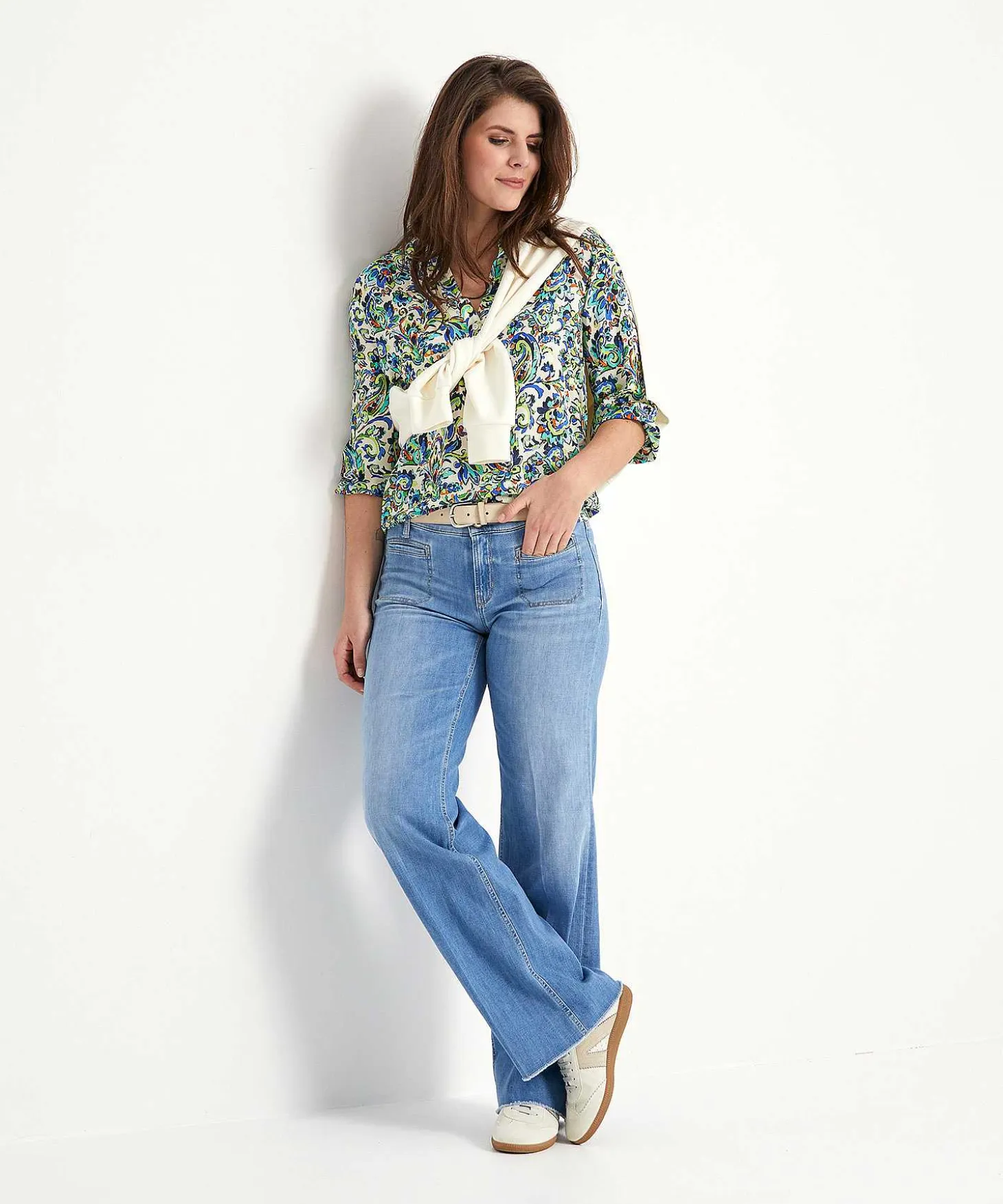Cambio Wide Leg Jeans Tess