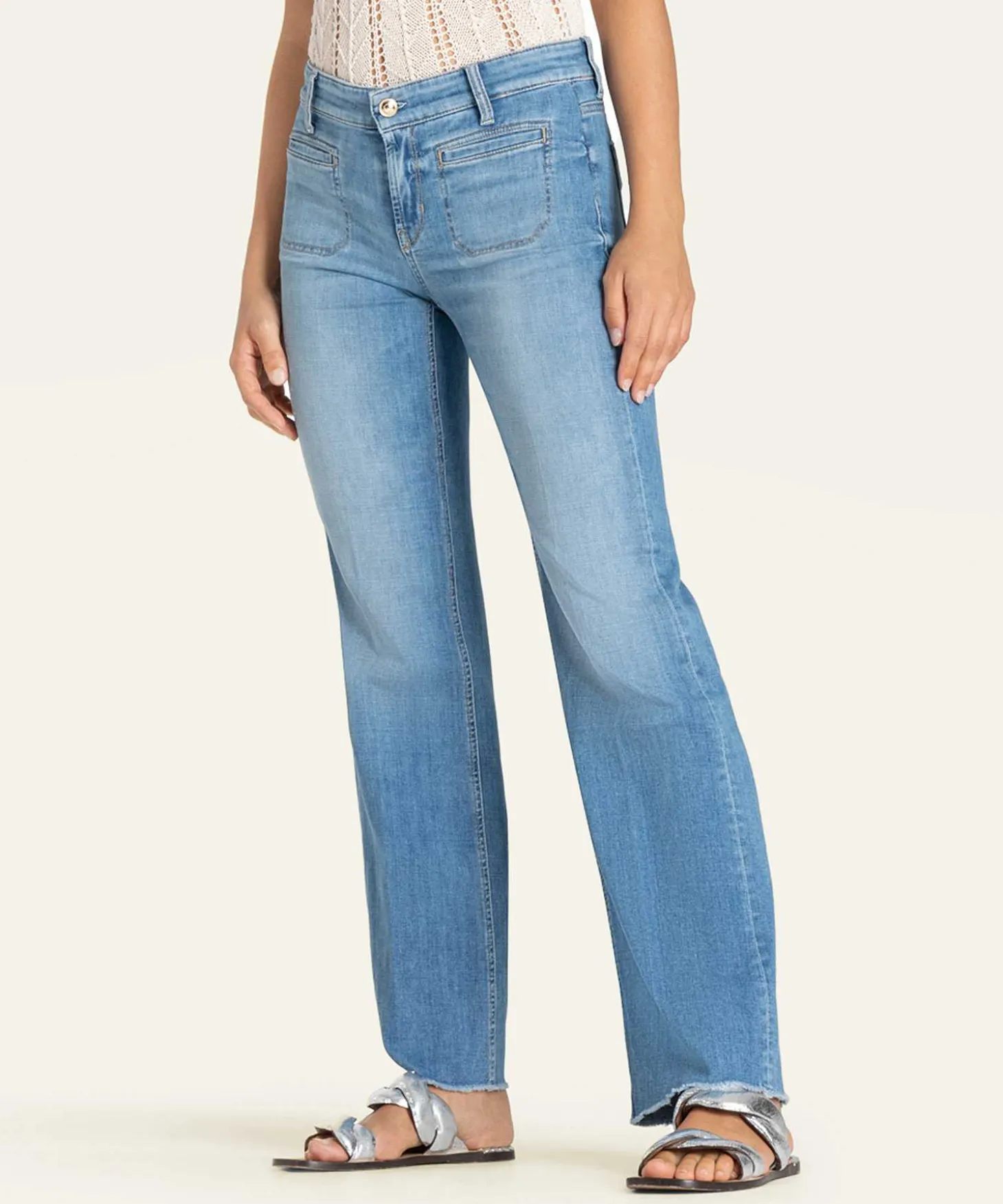 Cambio Wide Leg Jeans Tess