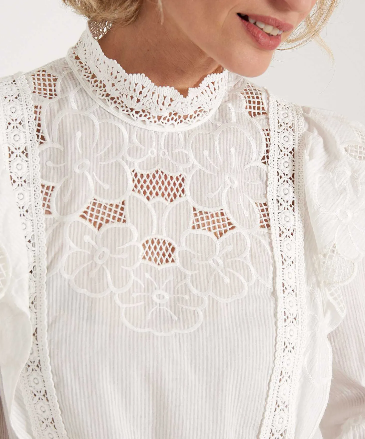 Caroline Biss Blouse Broderie