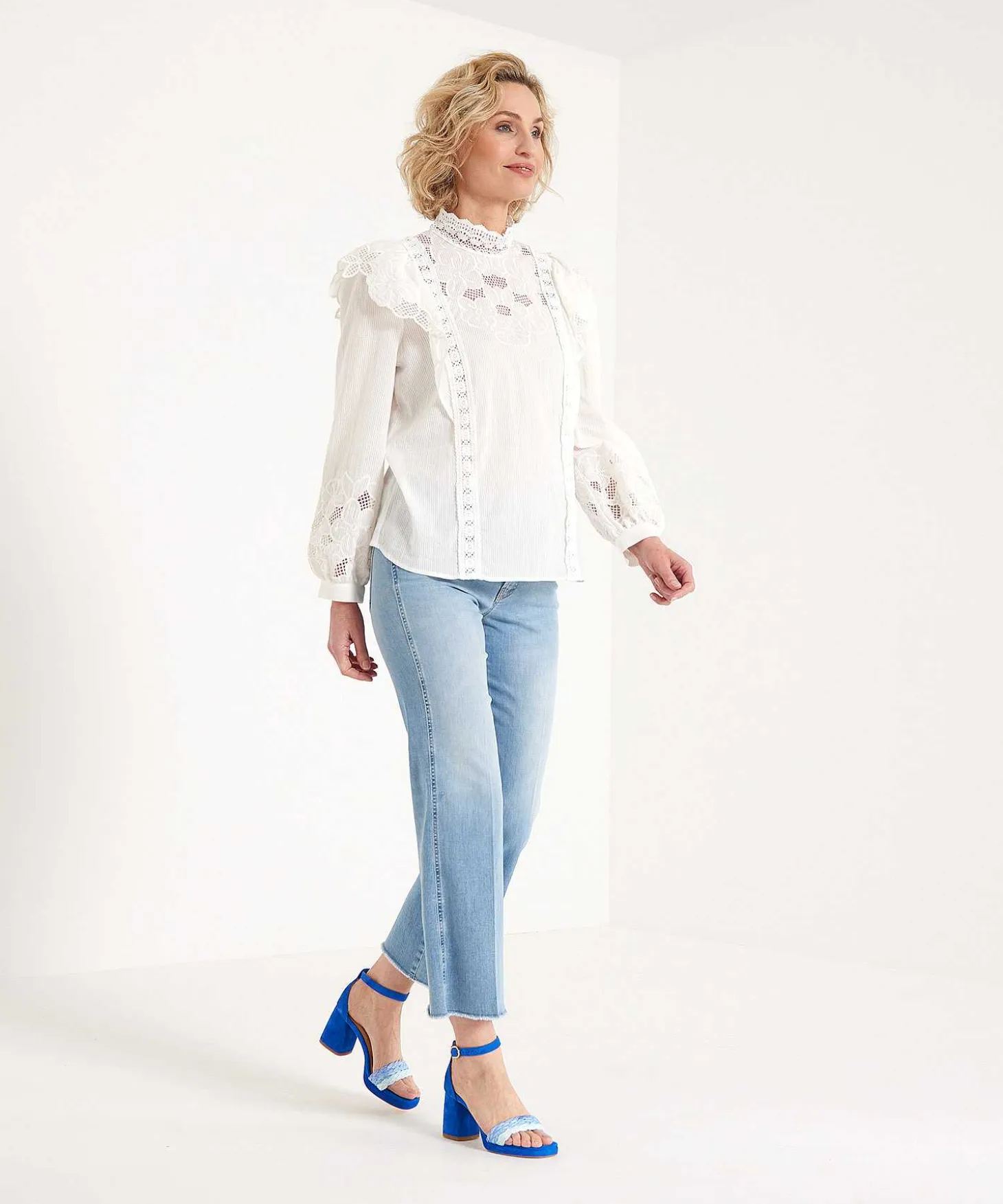 Caroline Biss Blouse Broderie