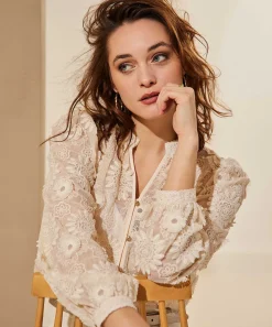 Caroline Biss Blouse Van Kantstof