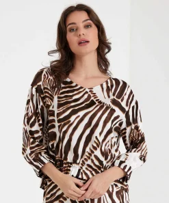 Caroline Biss Blouse Zebraprint