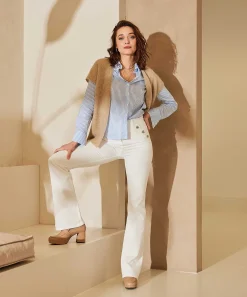 Caroline Biss Flared Jeans Met Knopen