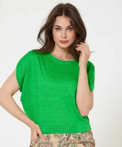 Caroline Biss Linnen Shirt Knoopjes