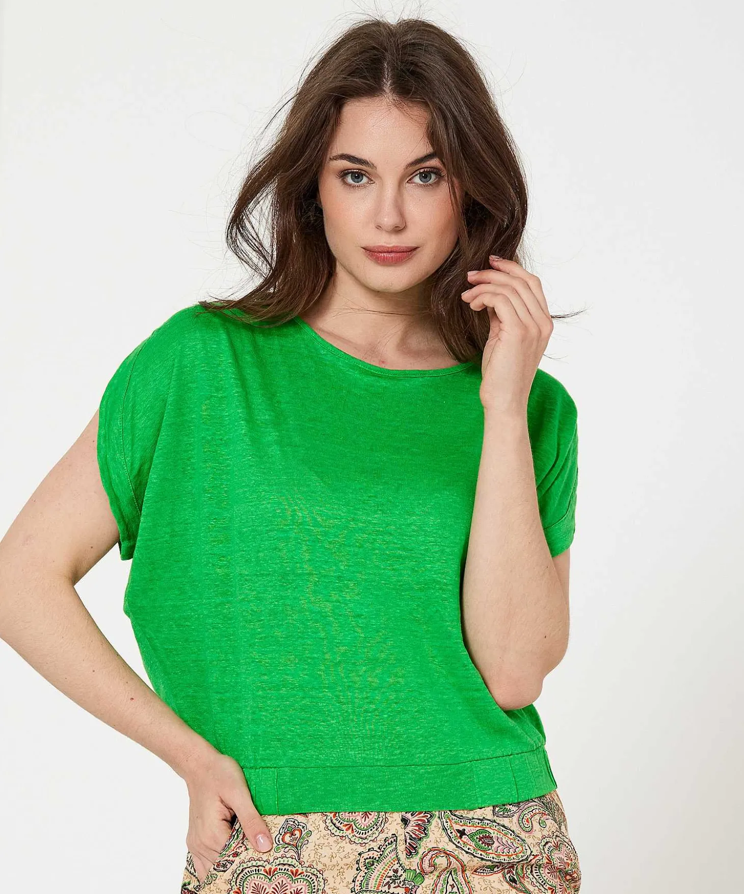 Caroline Biss Linnen Shirt Knoopjes