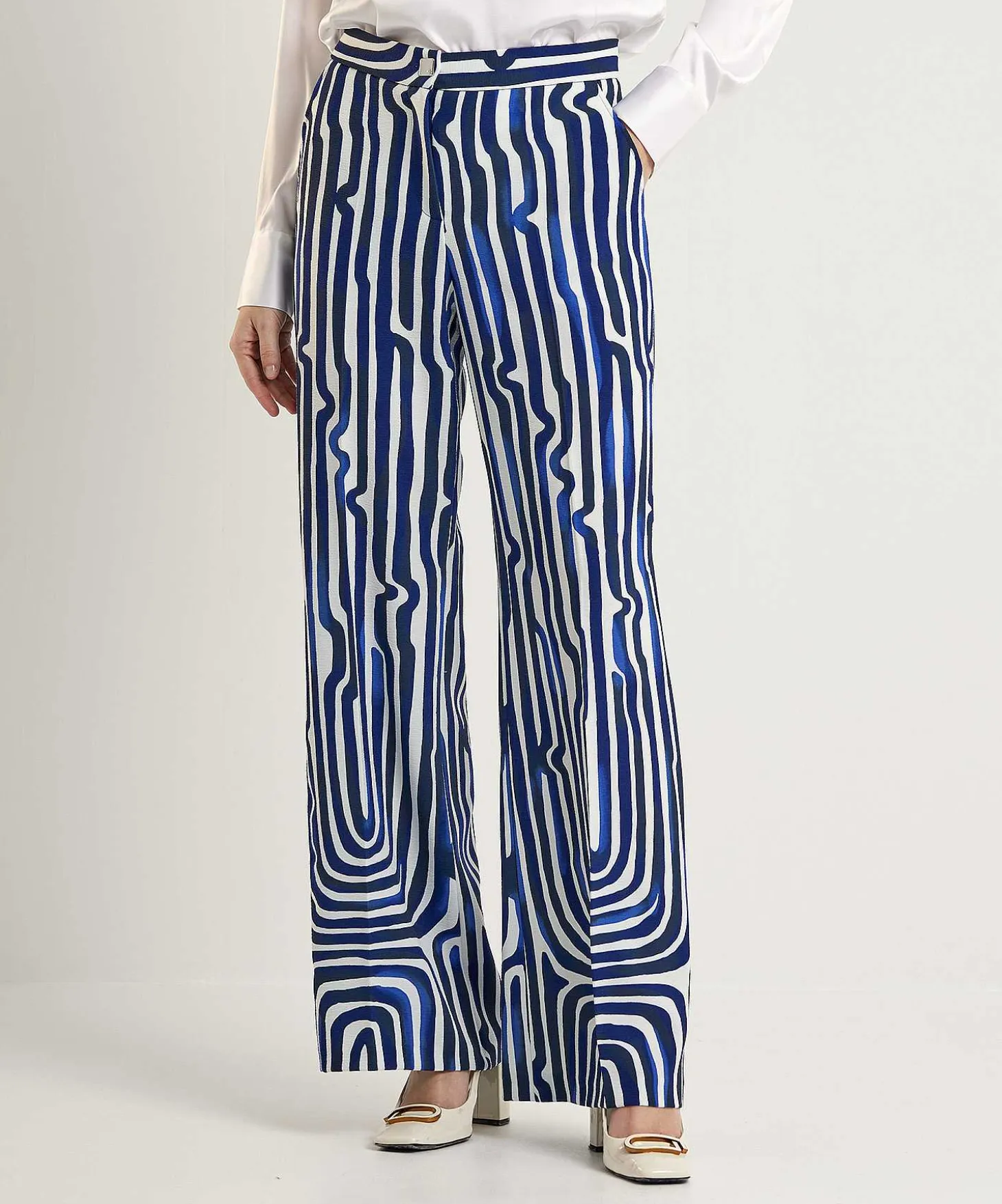 Caroline Biss Palazzo Broek Fancy Stripe