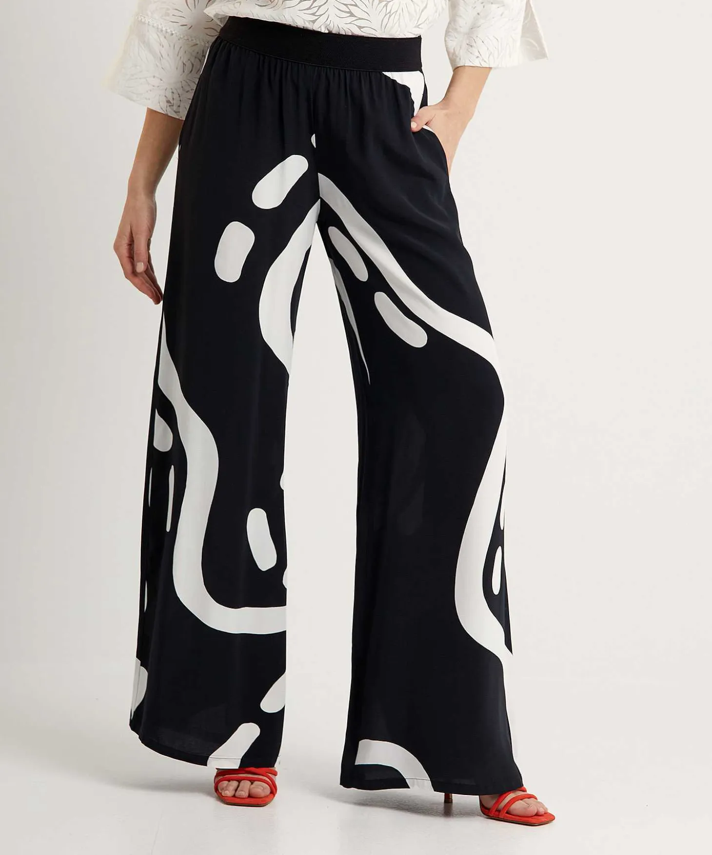 Caroline Biss Palazzo Broek Fancy Print