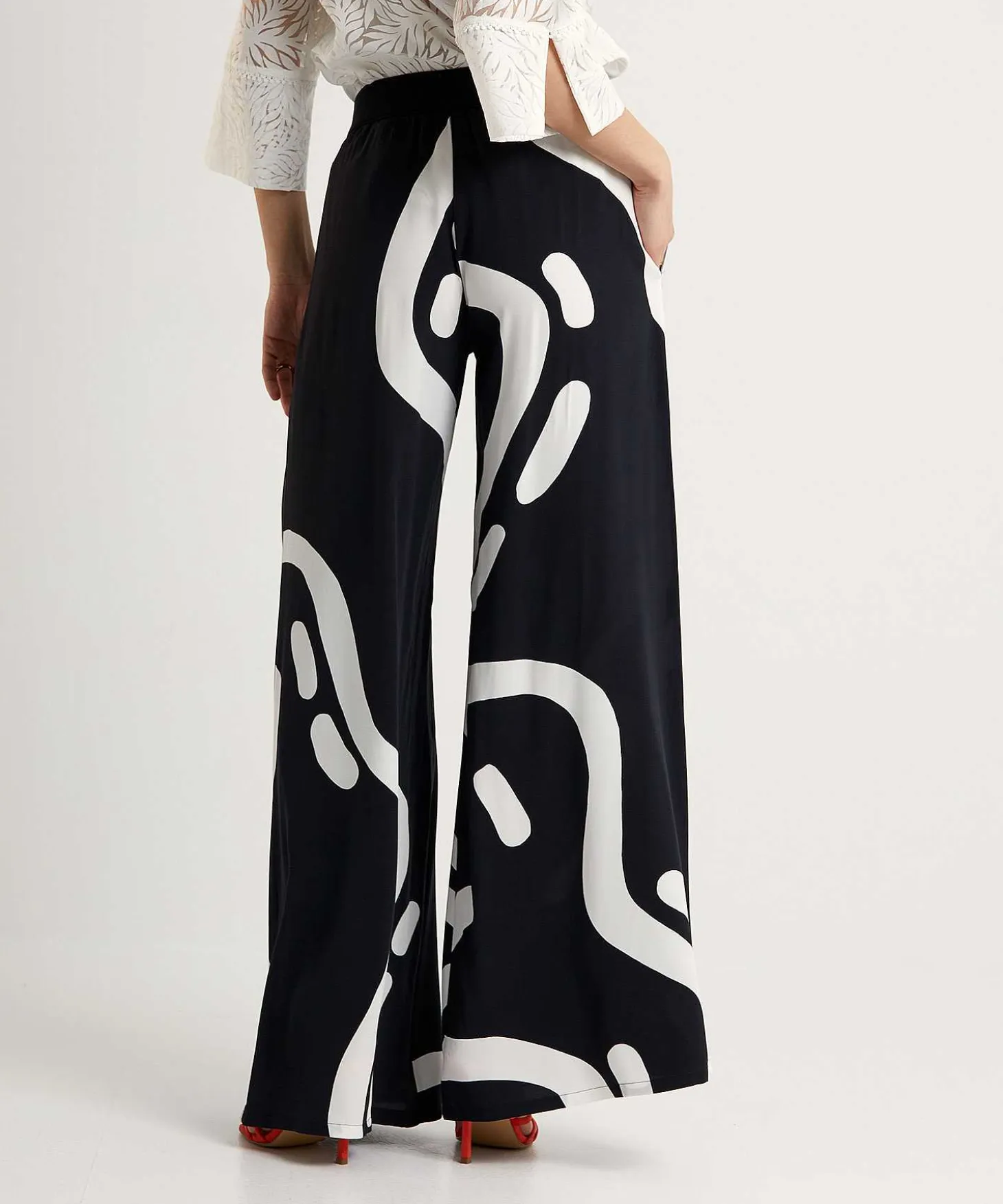 Caroline Biss Palazzo Broek Fancy Print