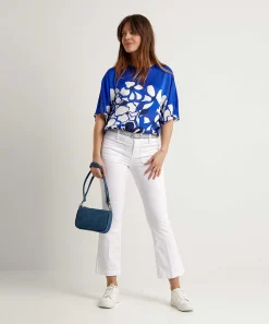 Caroline Biss Silky Blouse Flower