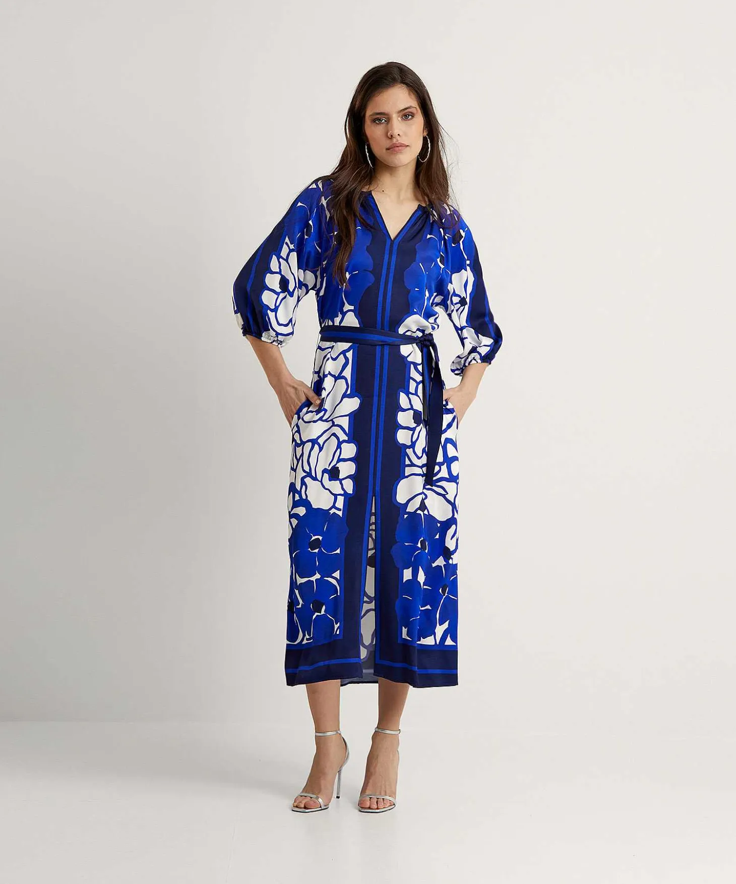Caroline Biss Silky Jurk Flower