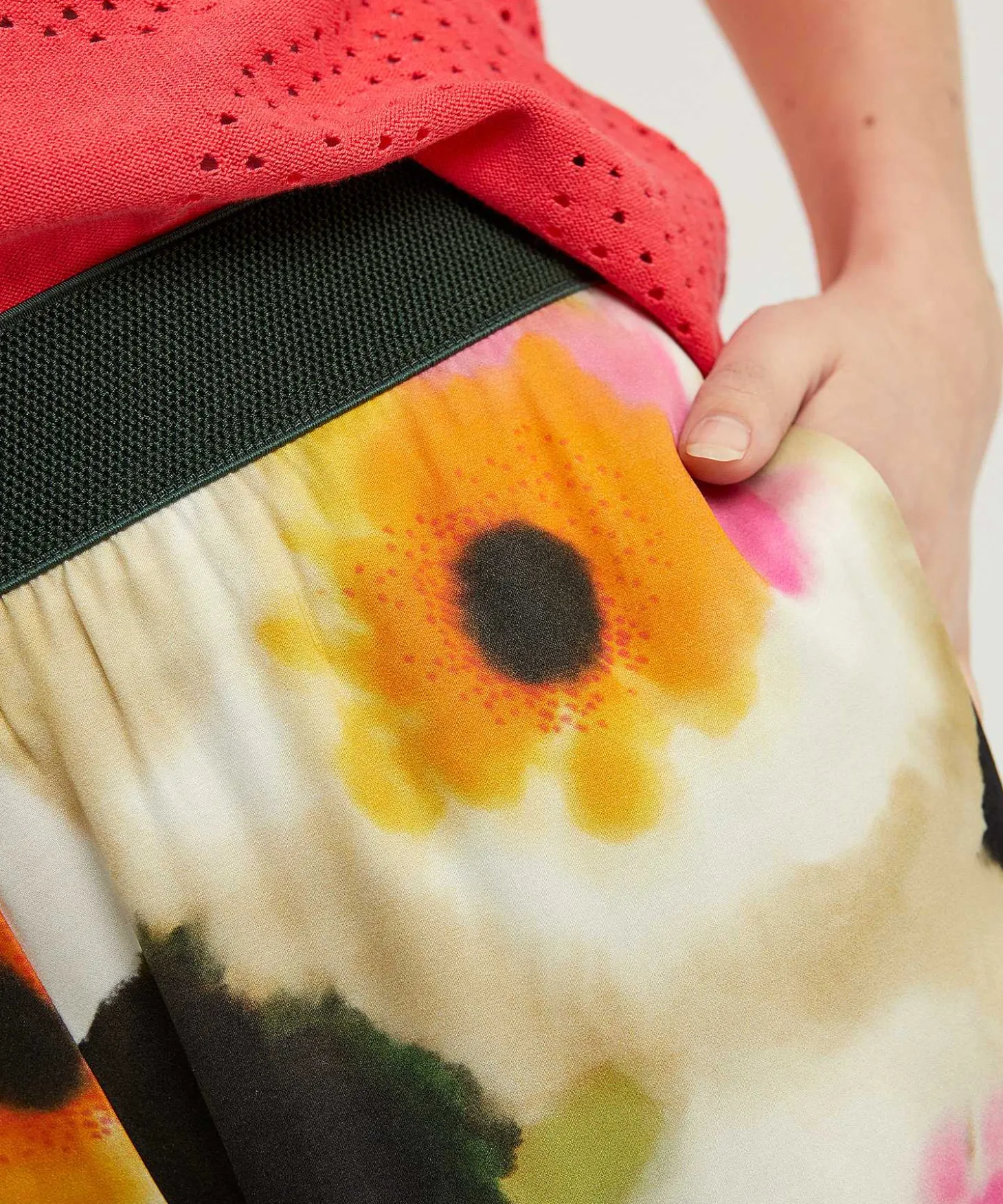 Caroline Biss Silky Palazzo Broek Fancy Flower
