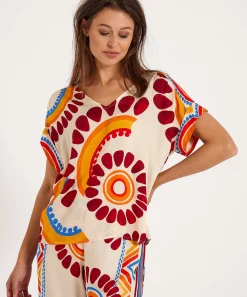 Caroline Biss Top Etnische Print