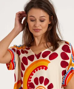 Caroline Biss Top Etnische Print