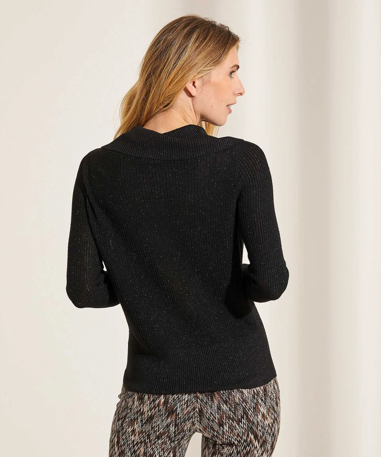 Caroline Biss Trui Wijde Col Lurex