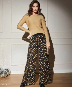 Caroline Biss Truitje Open Schouder Lurex