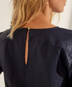 Caroline Biss Vegan Leather Jurk
