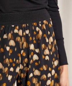 Caroline Biss Wide Leg Broek Hartjes Lurex