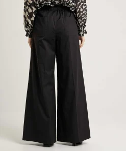 Caroline Biss Wide Leg Poplin Broek