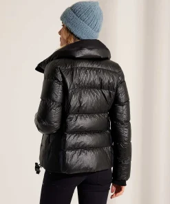 Creenstone Korte Donsjas Leather Look Coated