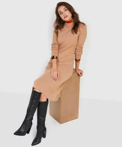 Emotions Jersey Jurk Turtleneck