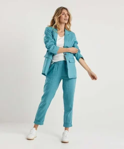 Emotions Linnen Broek Met Omslag