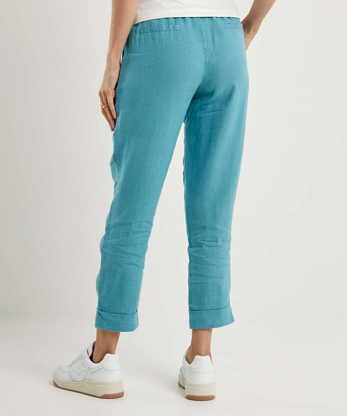 Emotions Linnen Broek Met Omslag