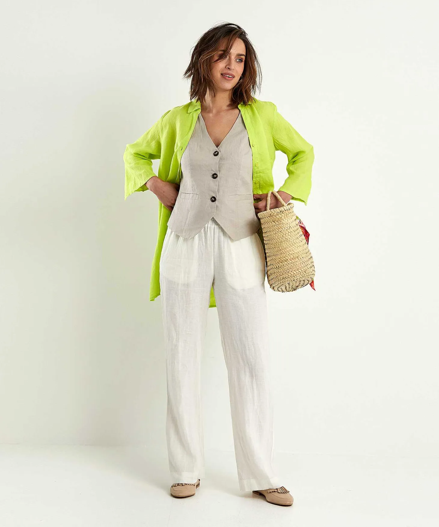 Emotions Linnen Gilet