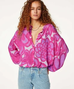 Fabienne Chapot Blouse Roze Print Lexi