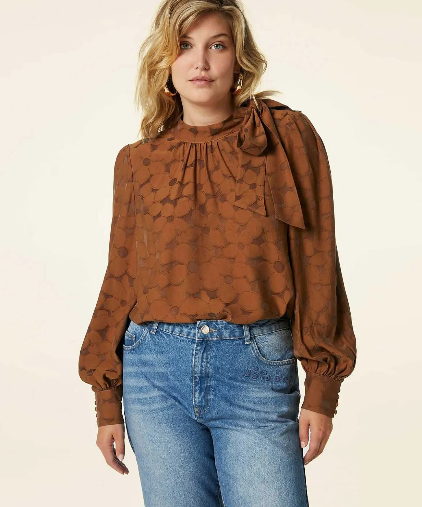 Fabienne Chapot Blouse Strik En Bloemenprint Michou