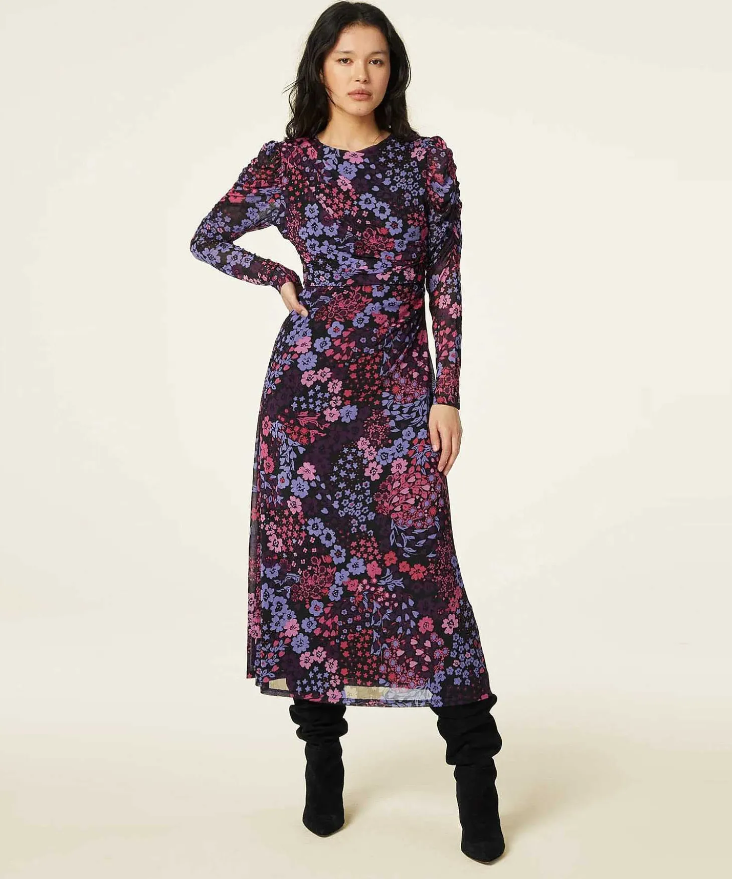 Fabienne Chapot Mesh Jurk Bloemenprint Bella