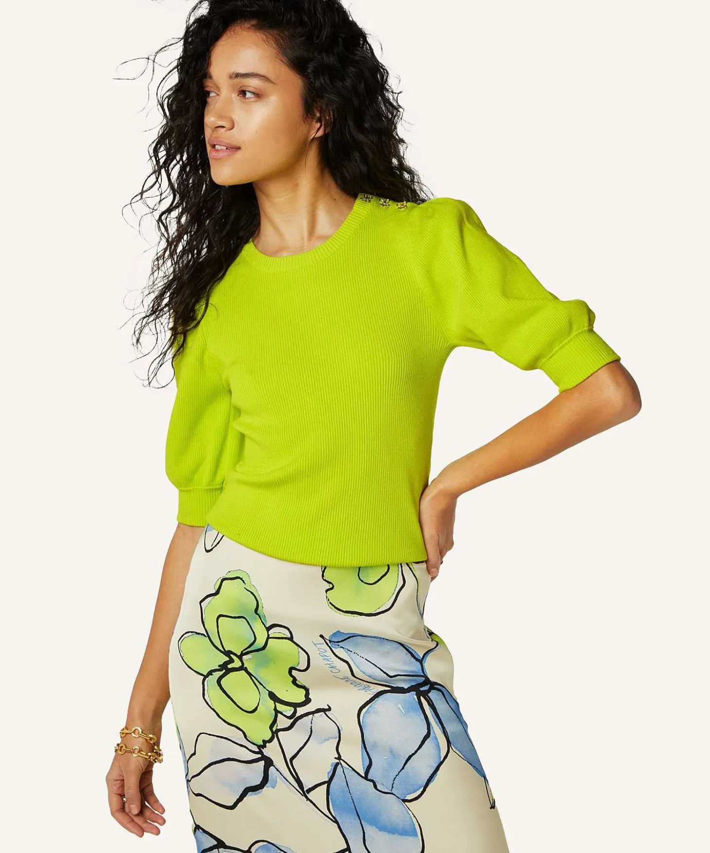 Fabienne Chapot Rib Truitje Knoopdetail Lillian