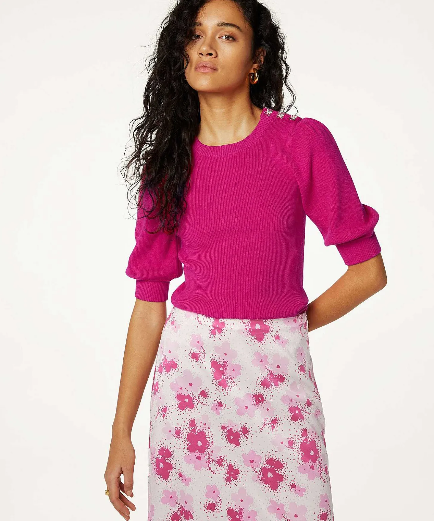 Fabienne Chapot Rib Truitje Knoopdetail Lillian