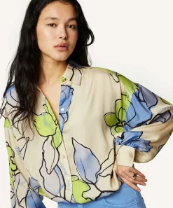 Fabienne Chapot Silky Blouse Flowers Gabriel