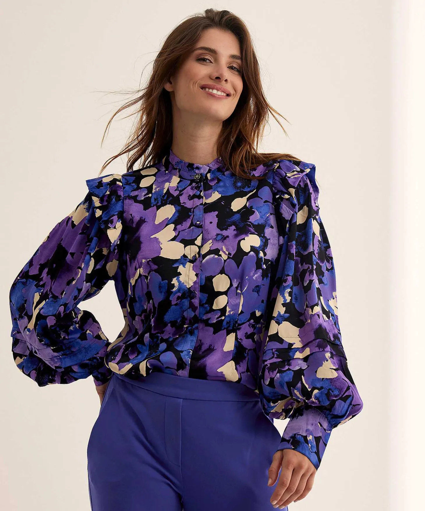 Fabienne Chapot Silky Blouse Bloemenprint Philo