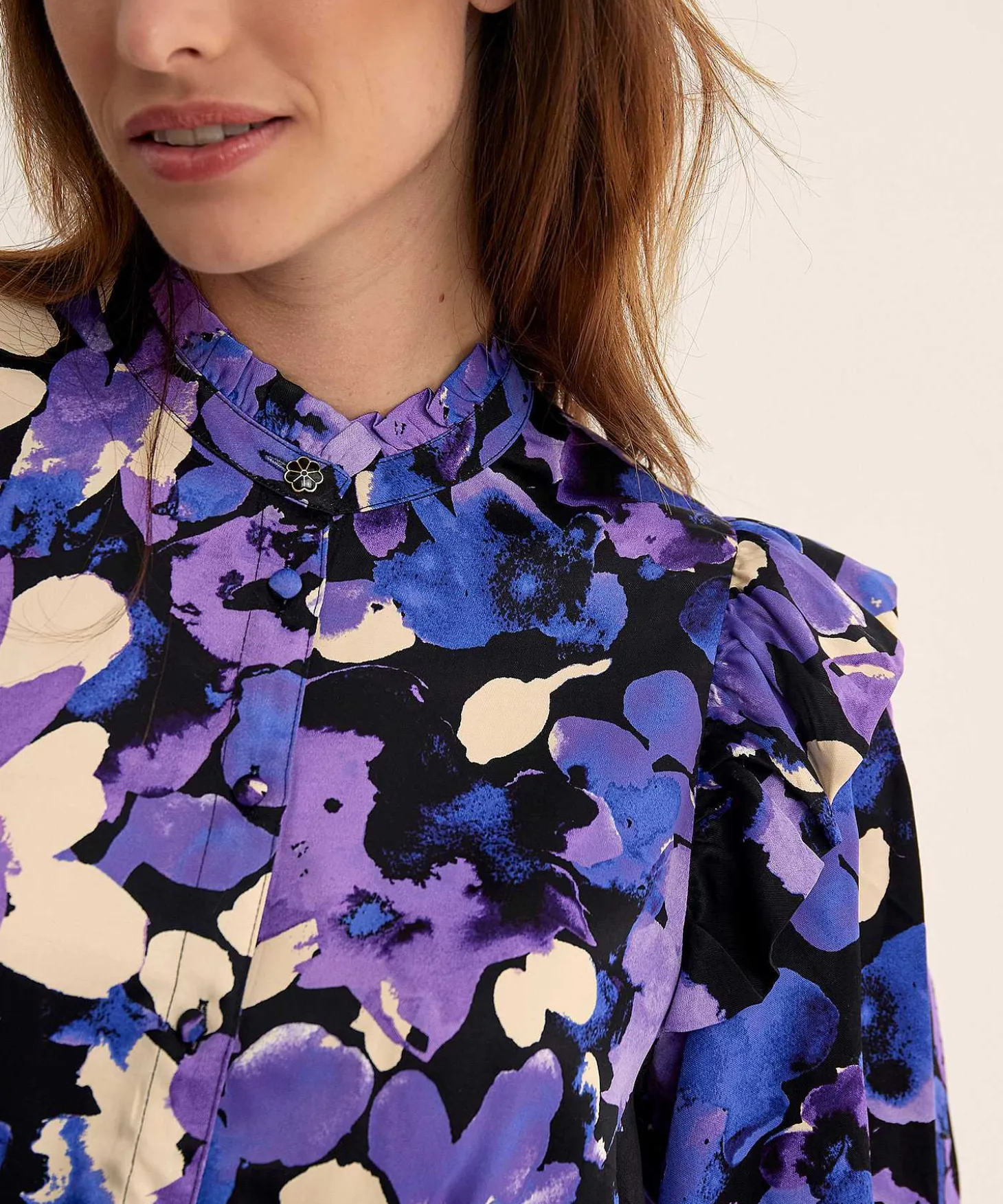 Fabienne Chapot Silky Blouse Bloemenprint Philo