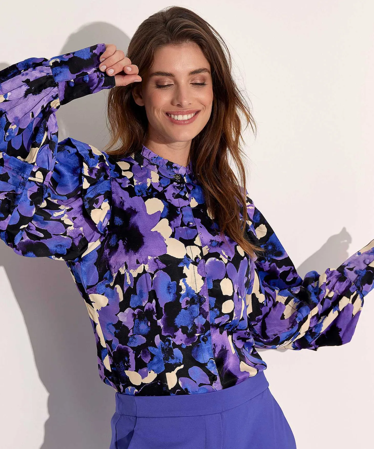 Fabienne Chapot Silky Blouse Bloemenprint Philo