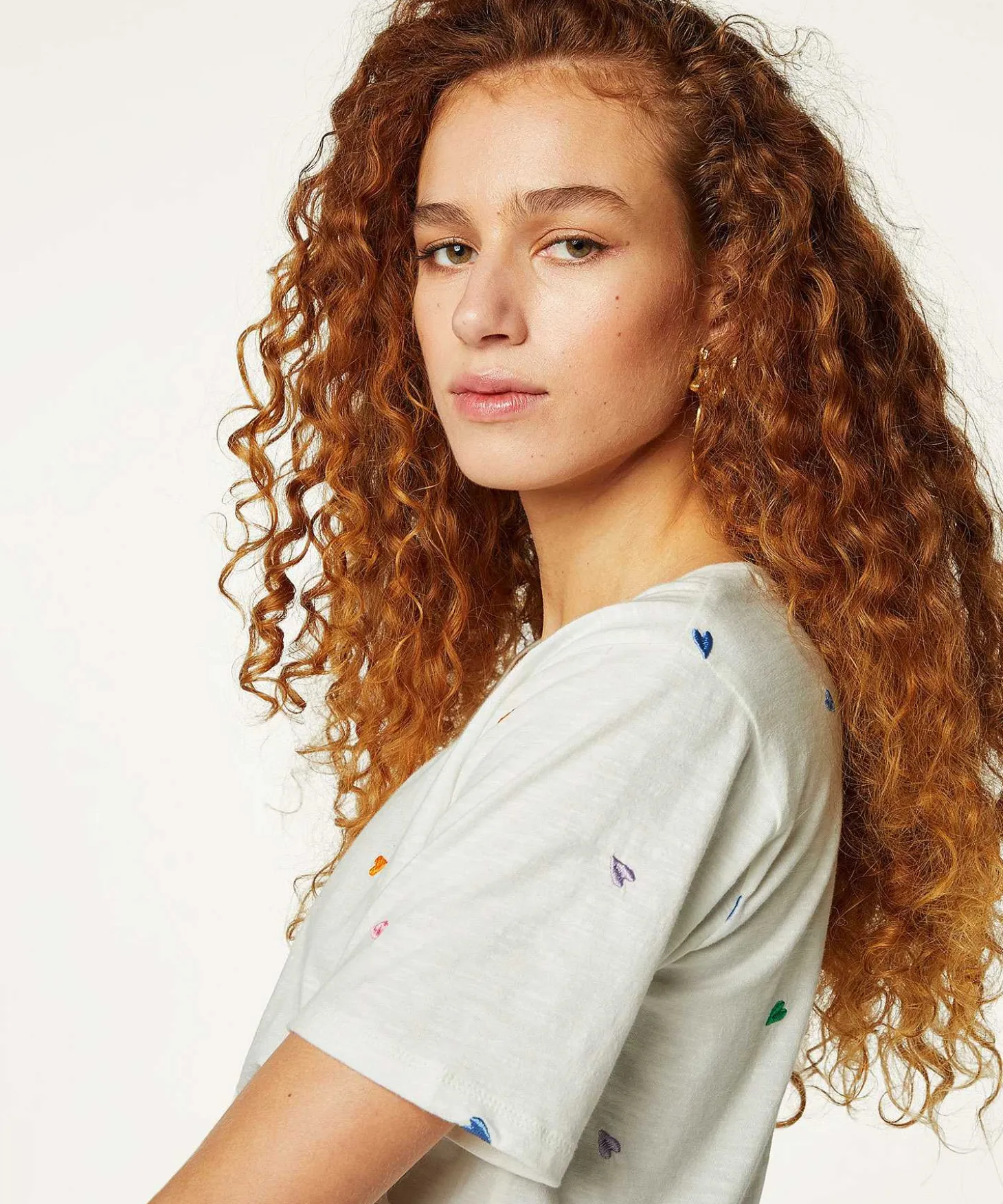 Fabienne Chapot T-Shirt Hartjes Borduursel Phil
