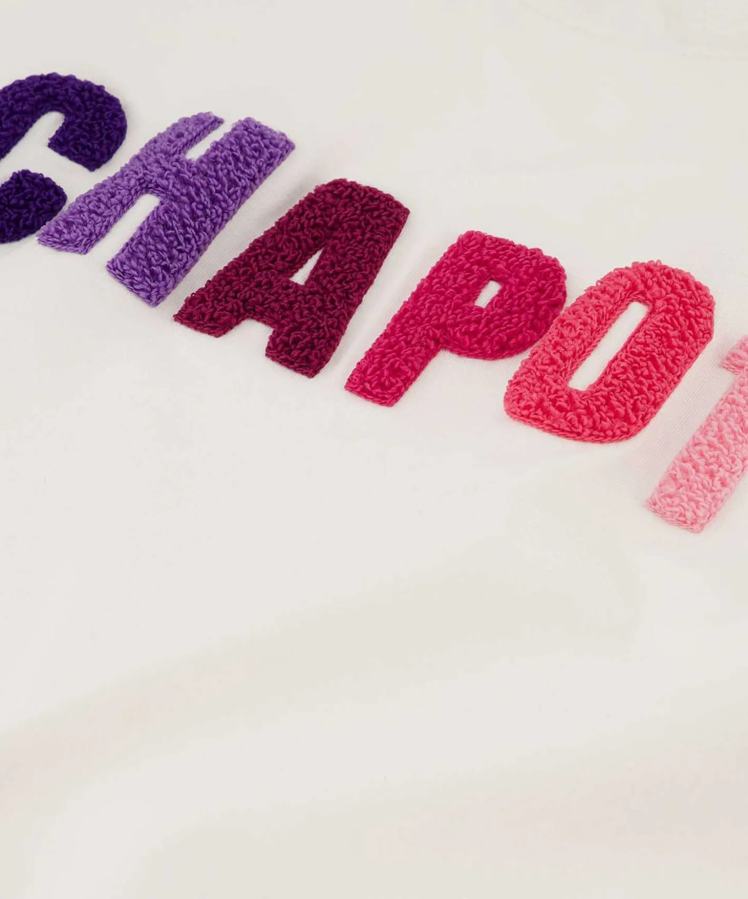Fabienne Chapot T-Shirt Opgestikte Letters Terry