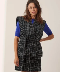 Fabienne Chapot Tweed Gilet Lurex Lionel