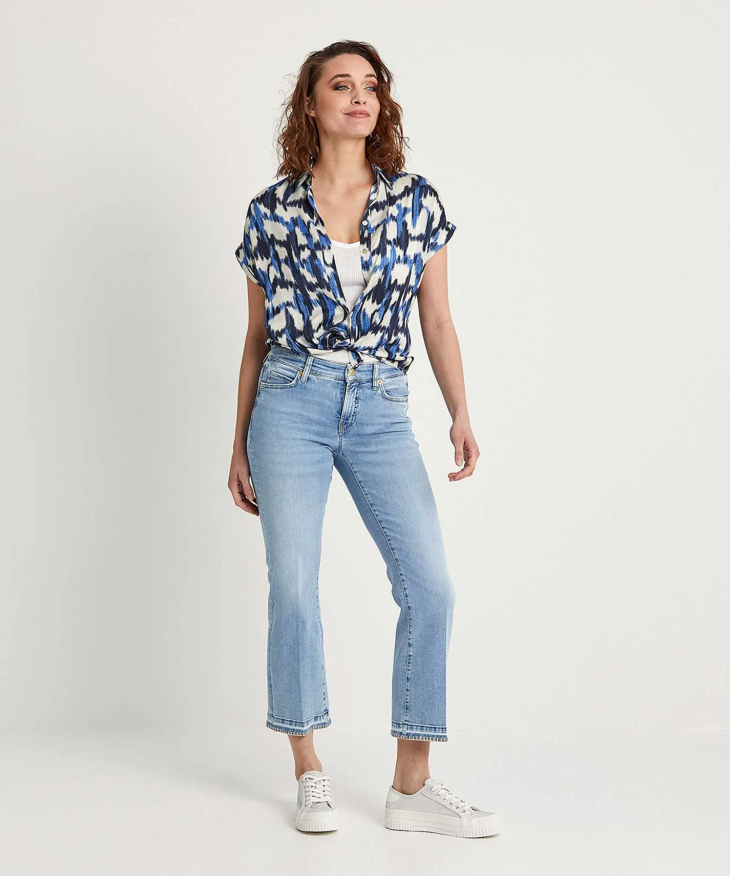 Giulia E Tu Blouse Faded Print