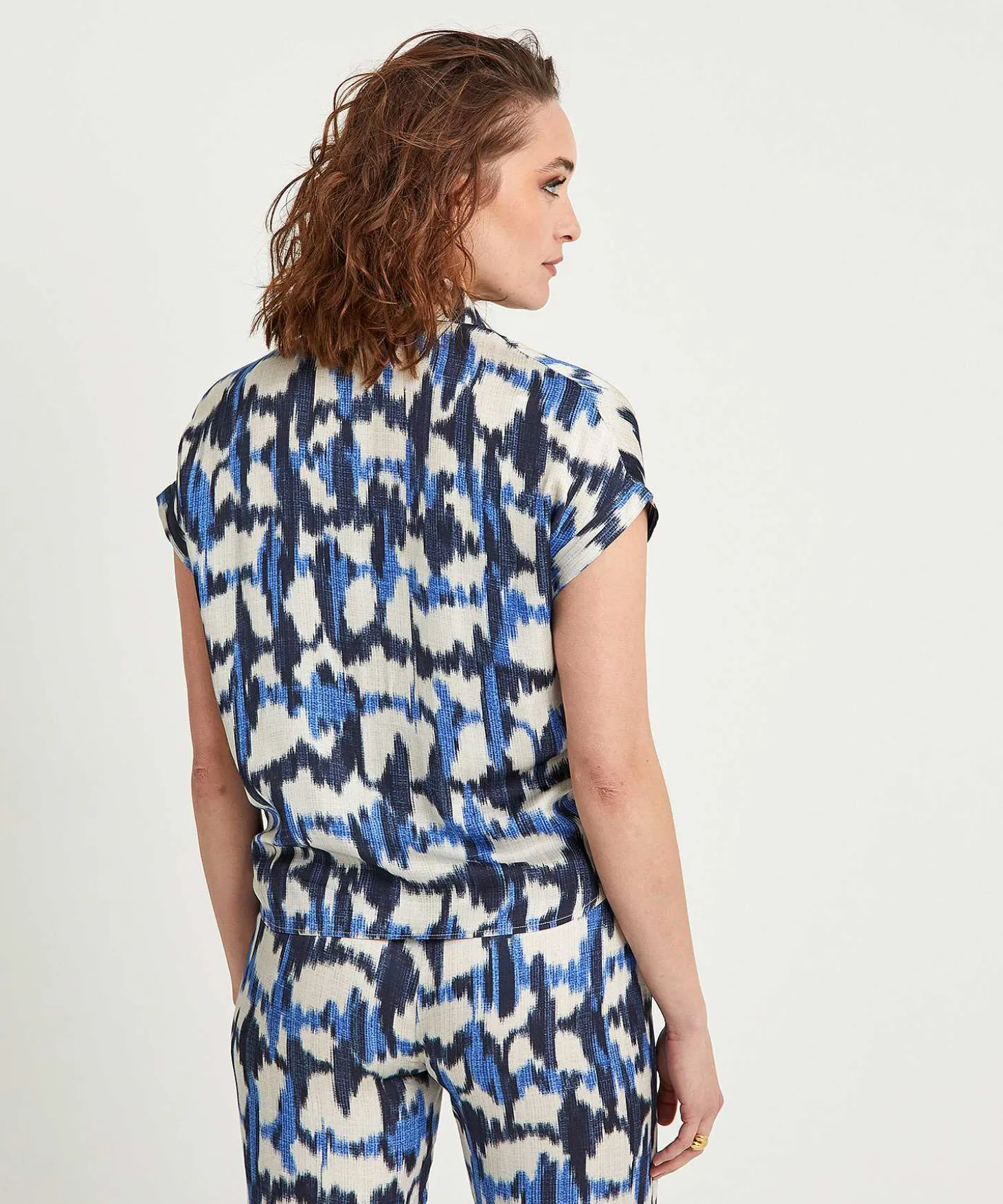 Giulia E Tu Blouse Faded Print