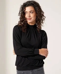 Giulia E Tu Colshirt Met Plooitjes