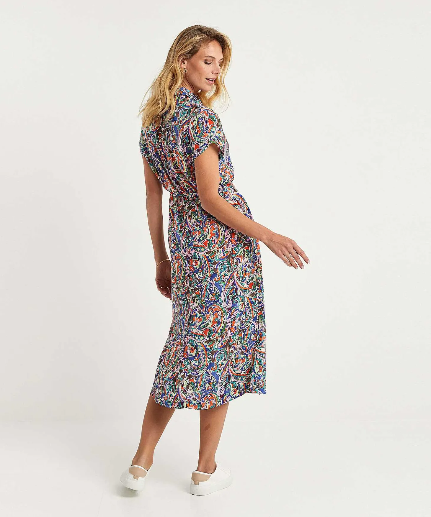 Giulia E Tu Doorknoopjurk Multi Paisley