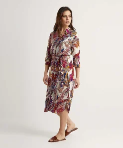 Giulia E Tu Doorknoopjurk Paisley