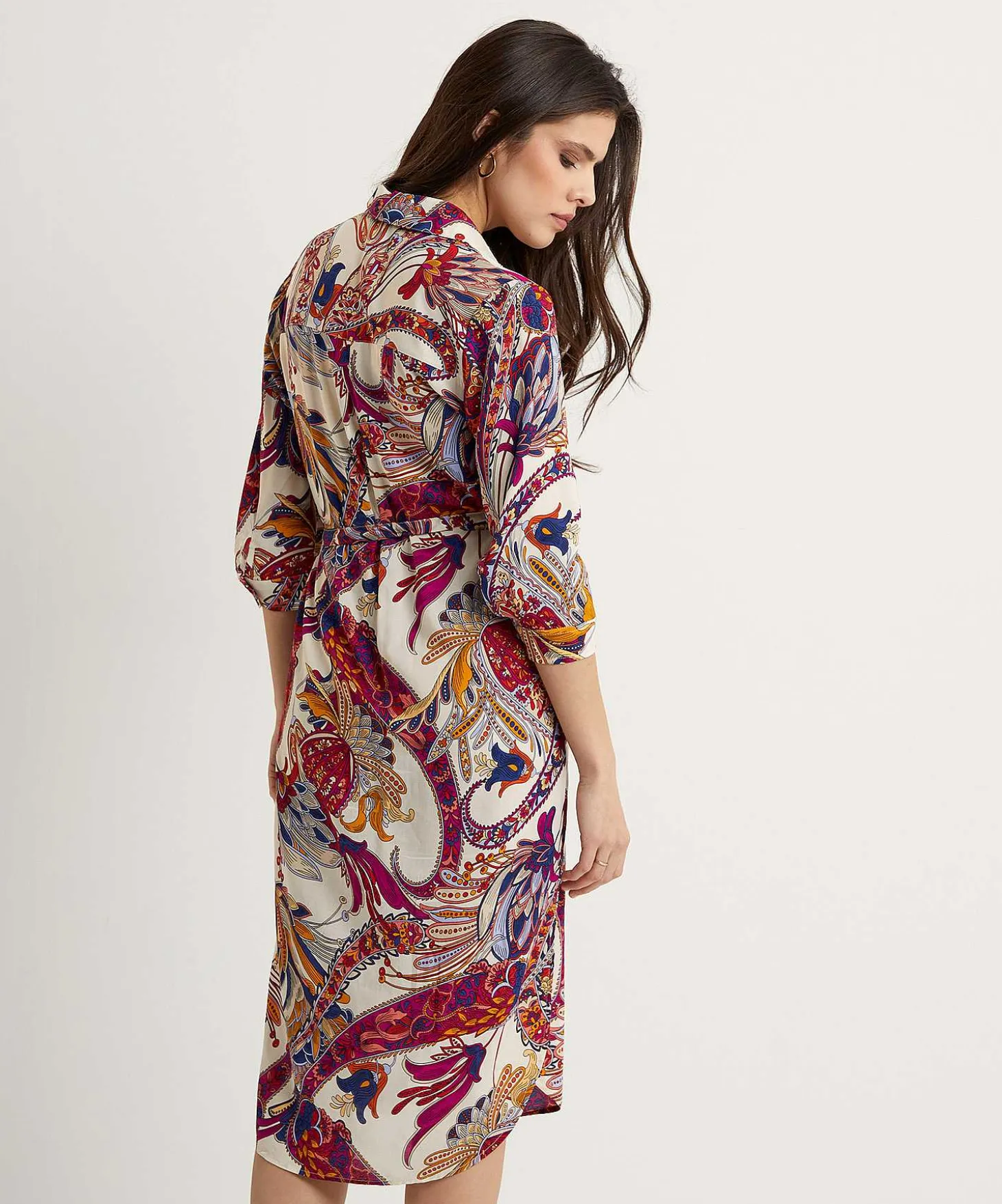 Giulia E Tu Doorknoopjurk Paisley