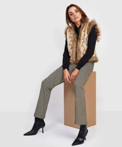 Giulia E Tu Flared Broek Jacquard