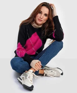 Giulia E Tu Gebreide Trui Argylepatroon