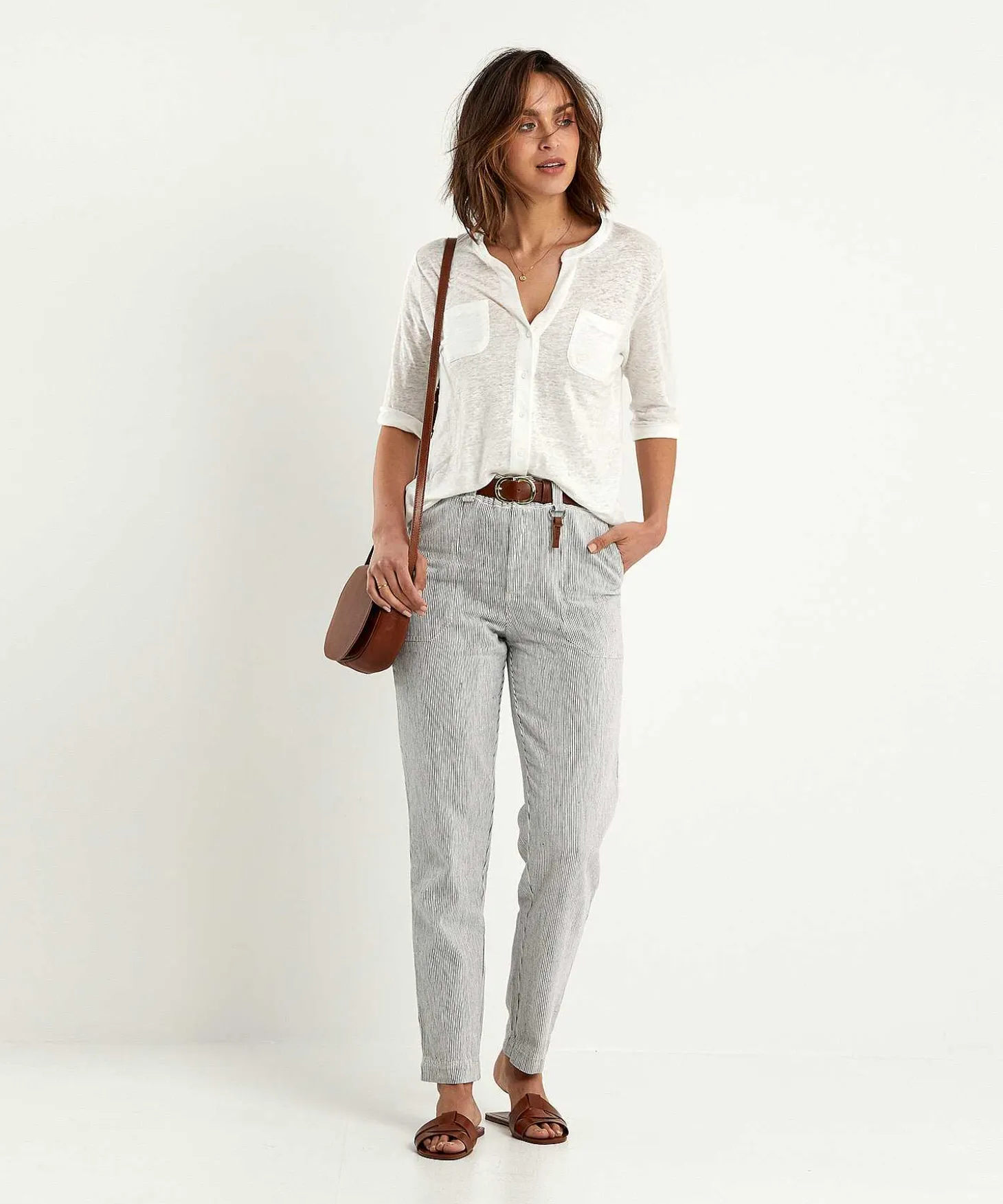 Giulia E Tu Linnen Blouse Shirt