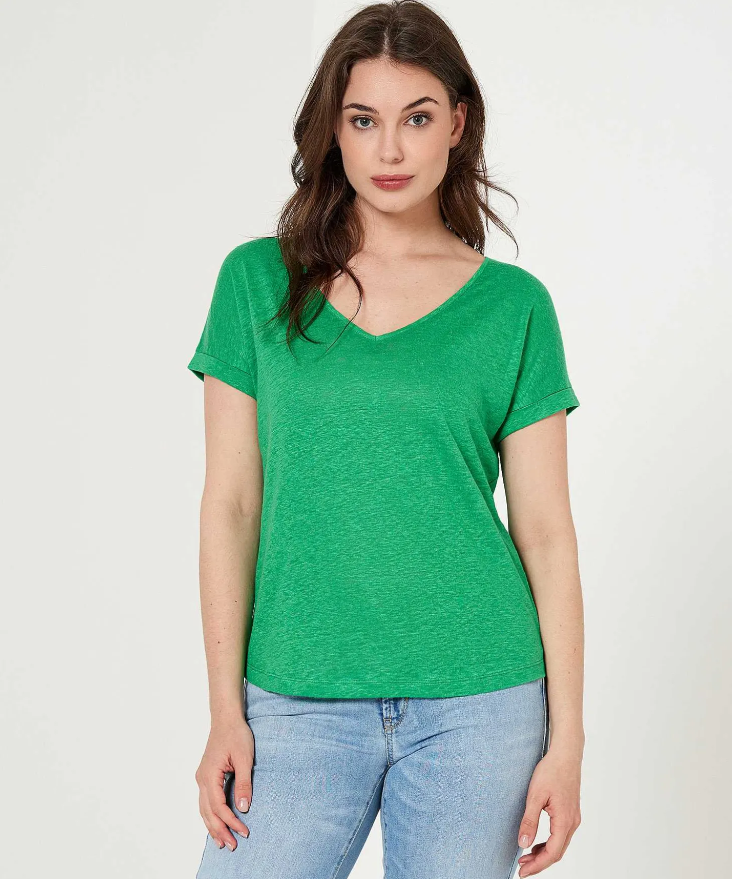 Giulia E Tu Linnen Shirt V-Hals